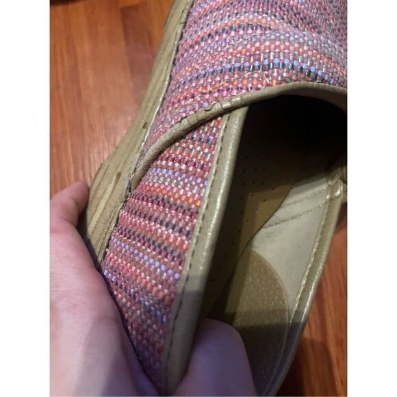 DANSKO Canvas Pro Red Textured clogs size 38/ us size 8. - Picture 11 of 15